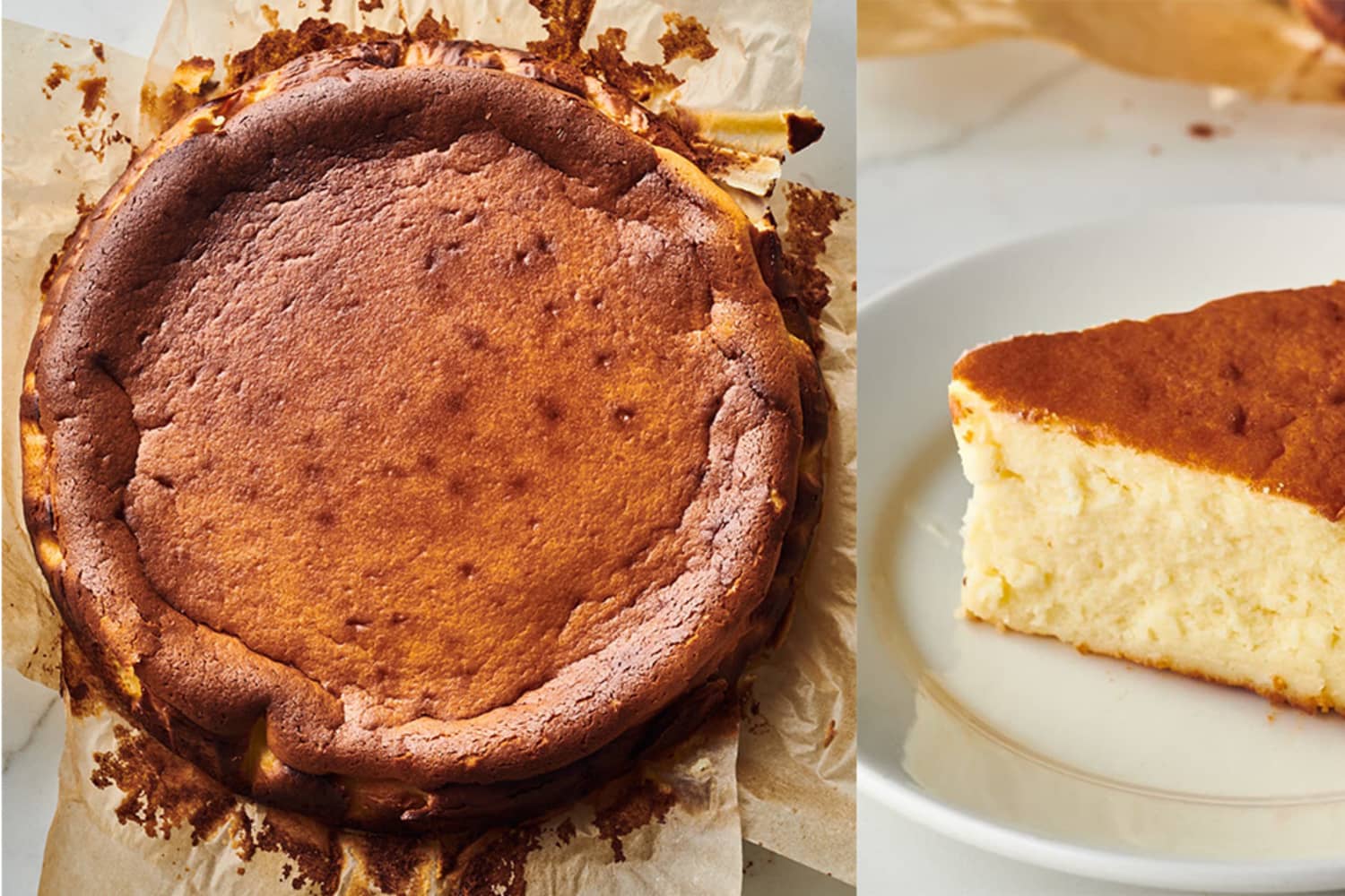 Basque Cheesecake Recipe (Crustless Burnt Cheesecake) The Kitchn